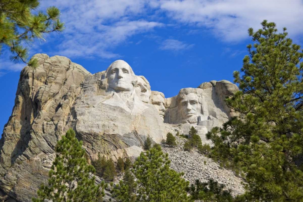 South Dakota Overview of Mount Rushmore